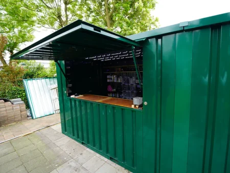 Container bar 3 x 2 mètres Vert RAL 6005