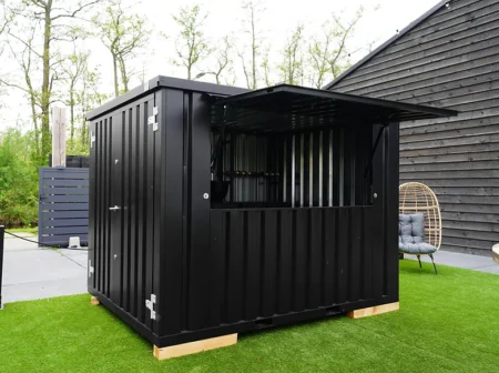 Container bar pliable 3 x 2 mètres XL noir RAL 9005