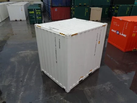 CONTENEDOR MARITIMO HIGH CUBE DE 10 PIES - BLANCO
